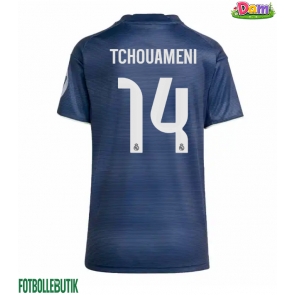 Real Madrid Aurelien Tchouameni #14 Bortatröja Kvinnor 2025-26 Kortärmad